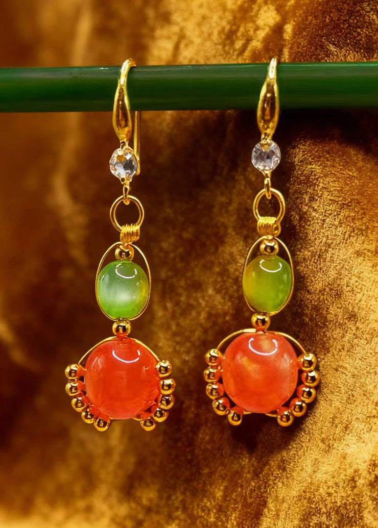 Original Design Gourd Shaped Fine Acrylic Drop Earrings