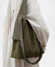 Original Design Green Large Capacity Versatile Suede Shoulder Bag