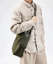 Original Design Green Large Capacity Versatile Suede Shoulder Bag