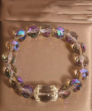 Original Design Pink Weave Crystal Chain Bracelet