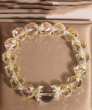 Original Design Pink Weave Crystal Chain Bracelet