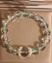 Original Design Pink Weave Crystal Chain Bracelet