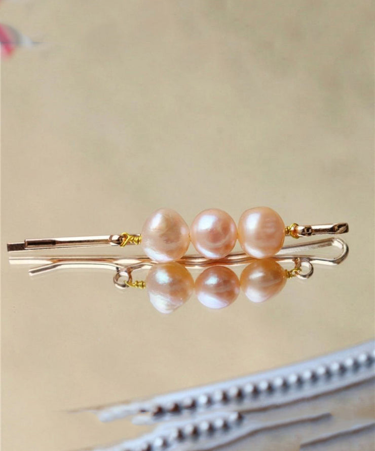 Original Design Purple Metal Alloy Pearl Hairpin