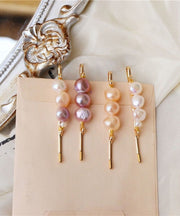 Original Design Purple Metal Alloy Pearl Hairpin