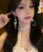 Original Design Rainbow Copper Alloy Pearl Drop Earrings