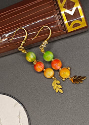 Original Design Rainbow Crystal Oriental Drop Earrings