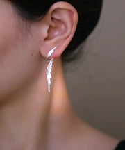 Original Design Silk Copper Wing Stud Earrings