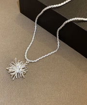 Original Design Silk Copper Zircon Fireworks Pendant Necklace
