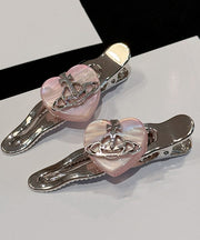 Original Design White Stainless Steel Love Hairpin