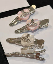 Original Design White Stainless Steel Love Hairpin