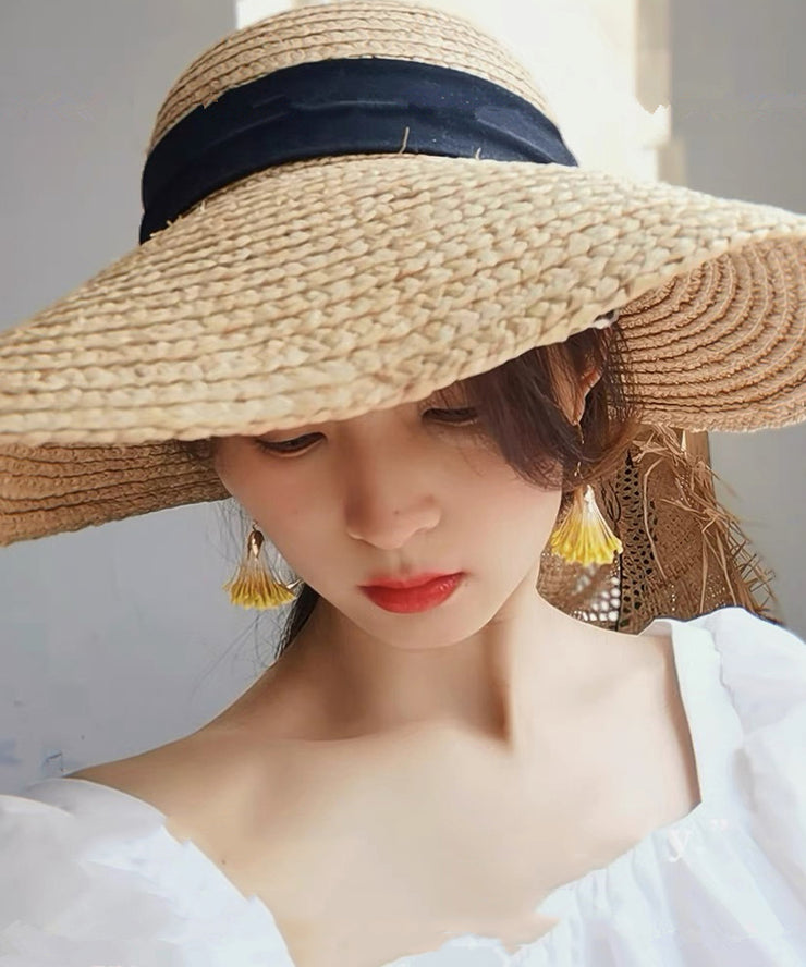 Original Design Yellow Alloy Floral Holiday Drop Earrings