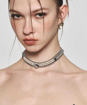 Original Gold Alloy Zircon Pearl Collar Necklace