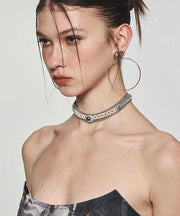 Original Gold Alloy Zircon Pearl Collar Necklace