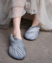 Original Grey Cowhide Leather Best Sandals For Walking