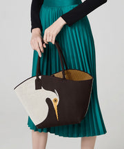 Original New Coffee Knitted Large Capacity Shoulder Bag