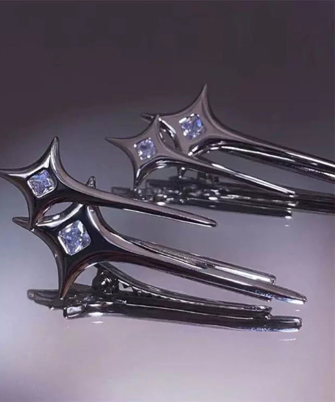 Original Silk Metal Alloy Zircon Star Hairpin