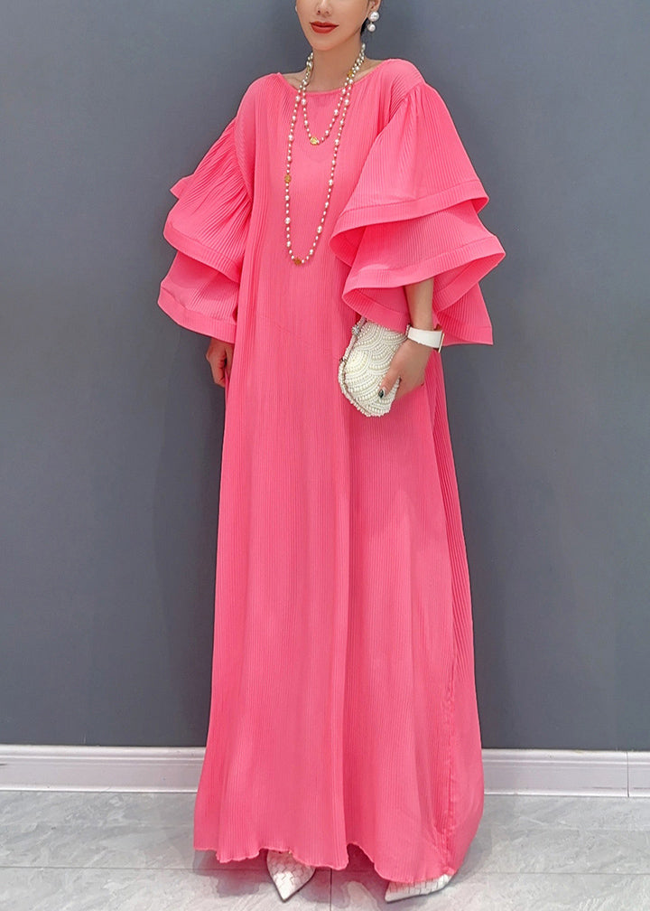 Pink Bubble Sleeve Gown&