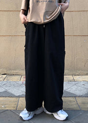 Plus Size Khaki Pockets Solid Cotton Men Pants Summer