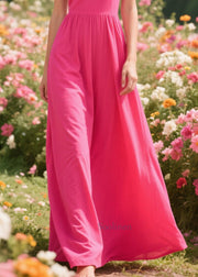 Plus Size Rose Patchwork Lace Cotton Robe Dresses Summer