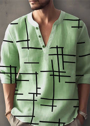 Plus Size White O-Neck Print Cotton T Shirt Men Fall