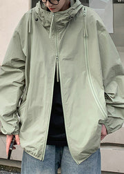 Purple Zippered Oversized Men UPF 50+ Coat Hooded