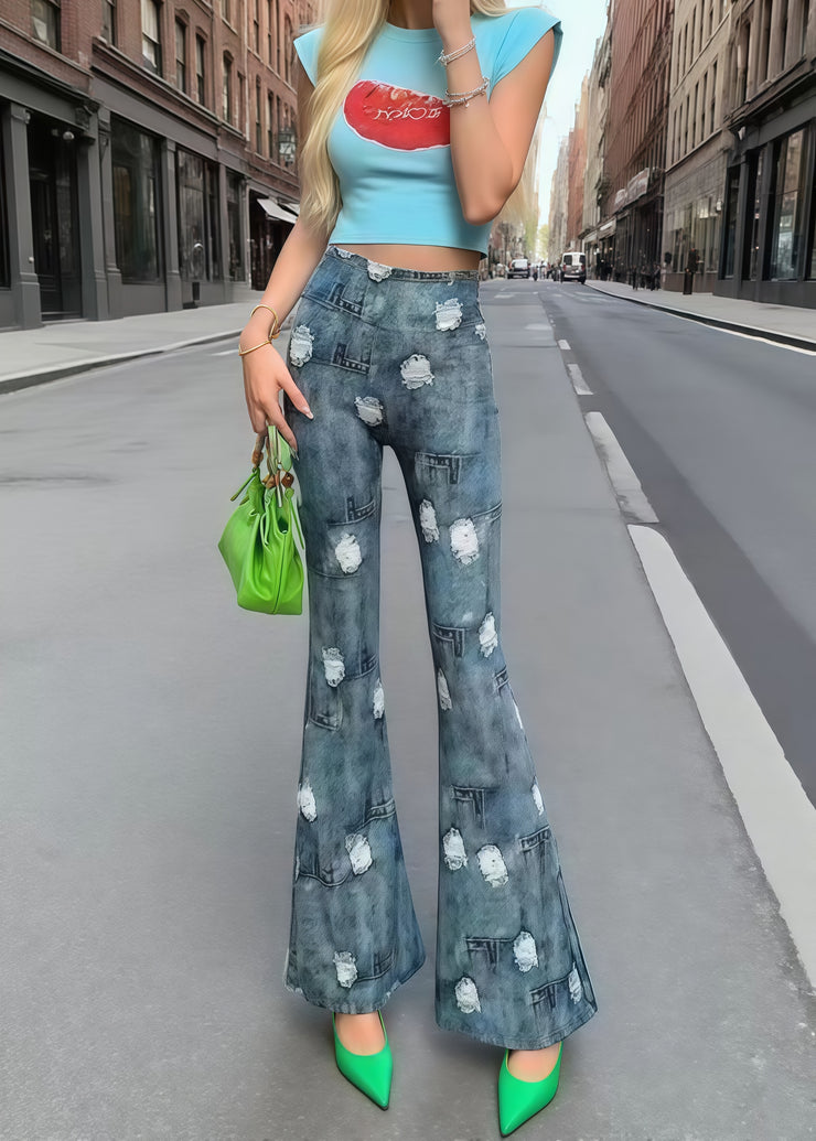 Push Up Tummy Control Bell-bottom Trousers Summer