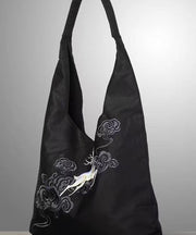 Retro Mulberry Embroidered Large Capacity Shoulder Bag