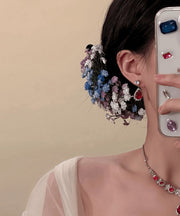 Retro Rainbow Resin Baby's Breath Floral Hairpin