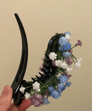 Retro Rainbow Resin Baby's Breath Floral Hairpin