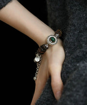 Retro Sterling Silver Eaglewood Charm Bracelet