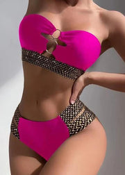 Rose Split Swimsuit Belt Accessories Women's High Waisted