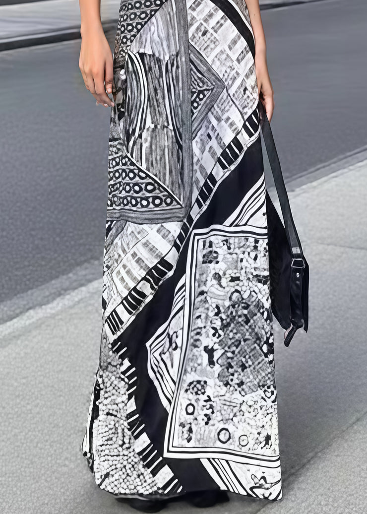 Sexy Backless Print Halter Beach Dresses Summer