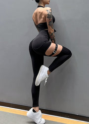 Sexy Hot Girl Mulberry Hollow Out High Elasticity Tight Pants