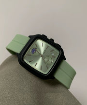 Silicone Rubber Mechanical Movement Hardlex Crystal Watches