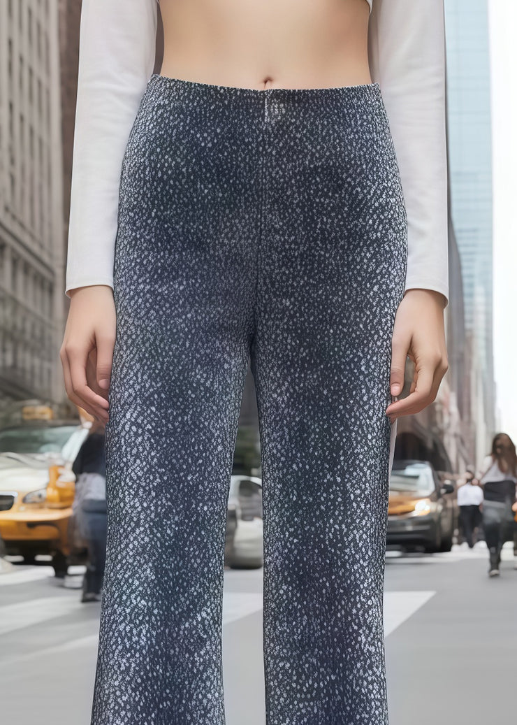 Silm Fit Grey Sequins Bell-bottom Trousers Pants Fall