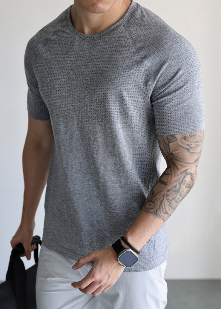 Simple Black O Neck Mesh Cotton T Shirts Mens Moisture Wicking Summer