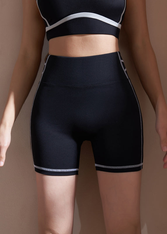 Simple Black Workout Gym Shorts Running Shorts
