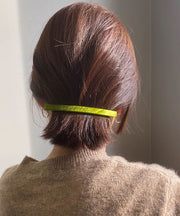 Simple Chic Green Metal Resin Barrettes Hairpin