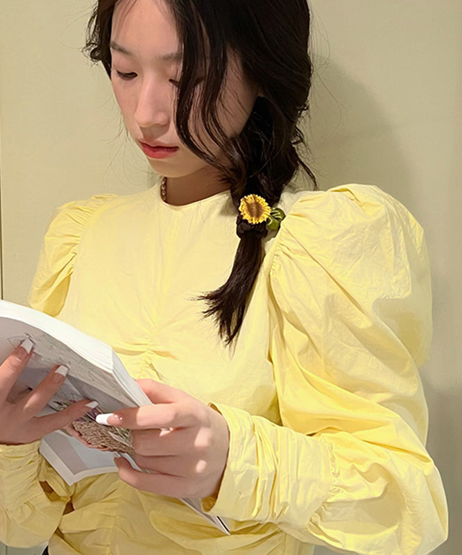 Simple Chocolate Fabric Art Sunflower Hair Band