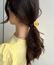 Simple Chocolate Fabric Art Sunflower Hair Band