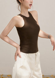 Simple Chocolate Silm Ft Knit Women Sets 2 Pieces Fall