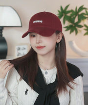 Simple Letter Pink Embroidered Baseball Cap Hat