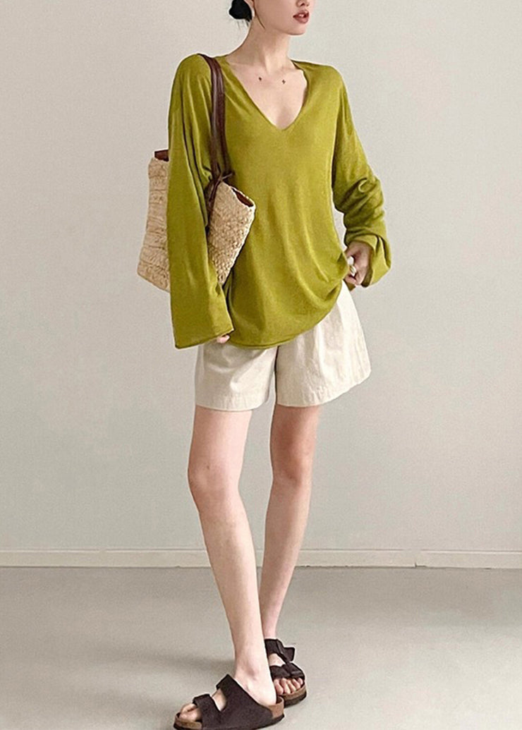 Simple Navy Oversized Cotton UPF 50+ Top Fall