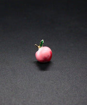 Simple Orange Alloy Honey Peach Brooches