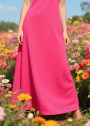 Simple Rose Patchwork Lace Chiffon Cami Dress Summer