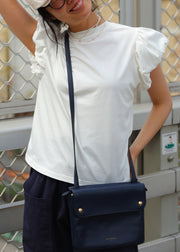 Simple White O Neck Solid Cotton T Shirt Summer