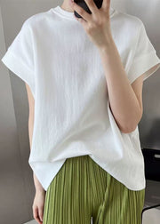 Simple White Oversized Cotton Tank Summer