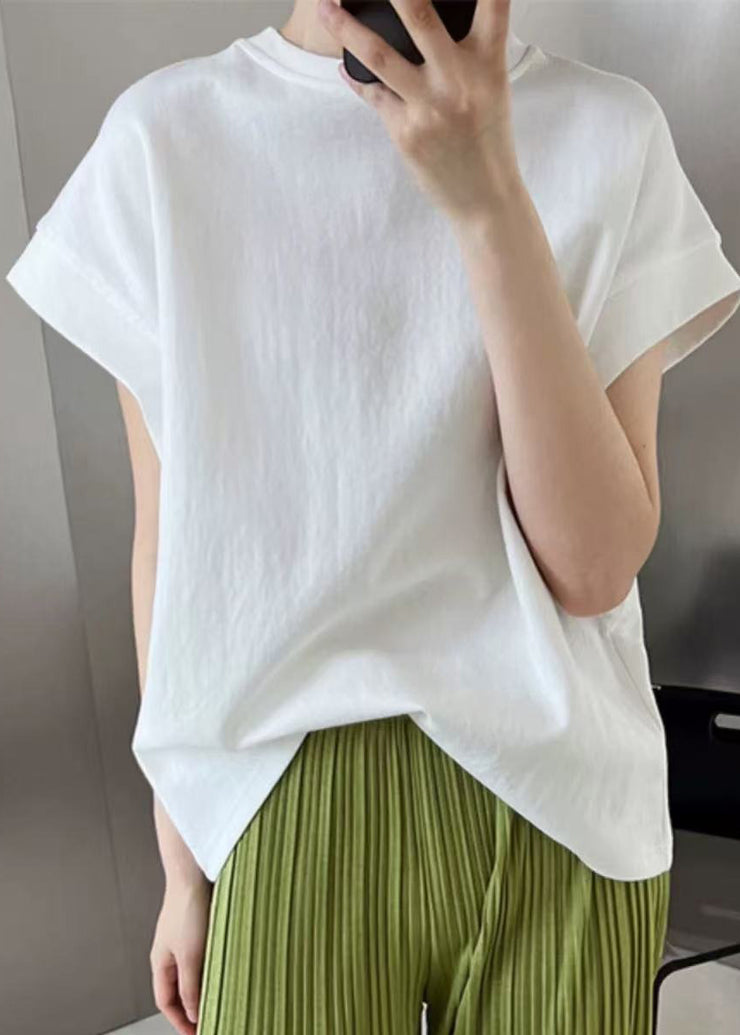 Simple White Oversized Cotton Tank Summer