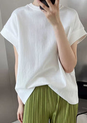 Simple White Oversized Cotton Tank Summer