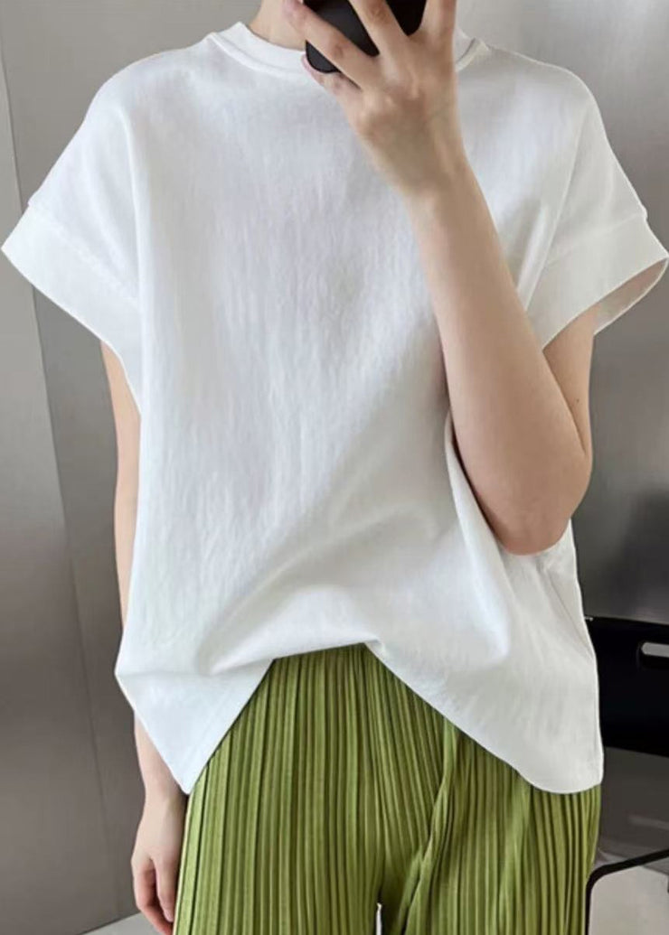 Simple White Oversized Cotton Tank Summer